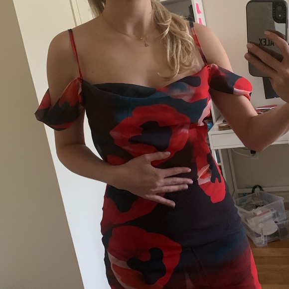 MAXI FLORAL PRINTED DRESS - Picture 2 of 5